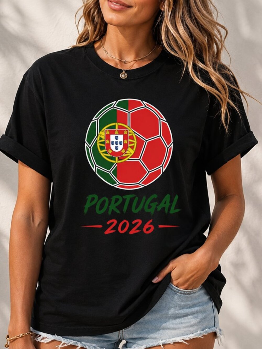 Portugal Soccer Fan Tee, Vintage Football Game Day Graphic Shirt
